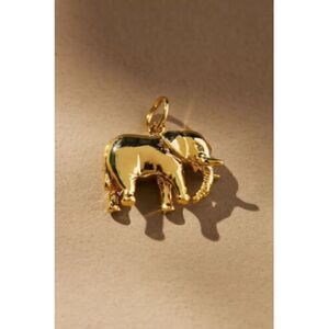 ANTHROPOLOGIE Elephant Charm Tai Rittichai Gold Trinket